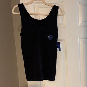 Apt. 9 Black Sparkle Tank - Sleeveless Shimmer Knit